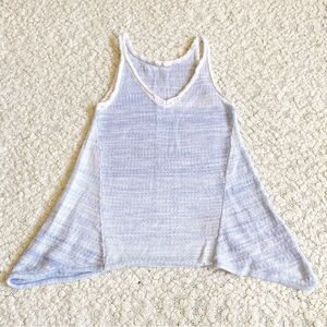 Anthropologie x Moth Trapeze Space Dyed Sweater Tank Sky Blue, XS